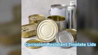 Heavy Duty Tinplate Lids For Food Cans Corrosion Resistant