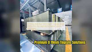 Premium 0 19mm Tinplate Sheet for High Speed Metal Packaging
