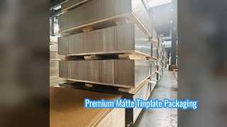 Premium Matte Finish Tinplate Sheet For Food Packaging