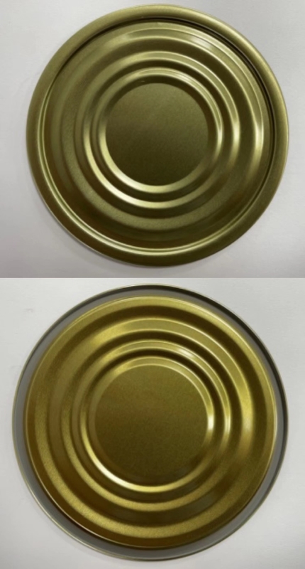 Gold Silver Iron Round Tin Can Lid Cover For Ketchup Luncheon