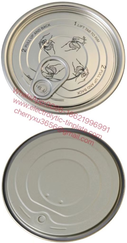 OEM 307 Tinplate EOE Can Lid TFS Canned Easy Open Ends