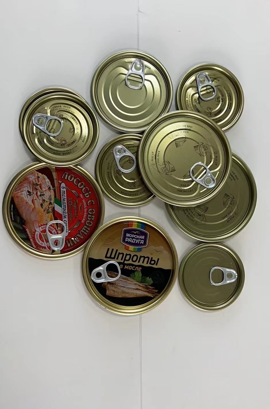 Dia 99mm Food Packaging Tinplate Bottom Lid Normal Tinned Round Bottle End