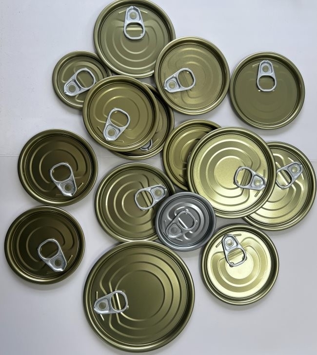 401 Diameter 99mm Tinplate Lid Rust Resistance For Easy Open Round Lid EOE Cans