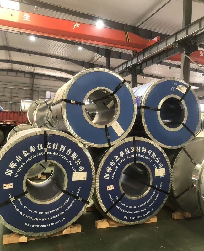 ETP Tinplate / Coil DR8 DR9 Tin Plated Steel Sheet for Food Usage with Inside Coating