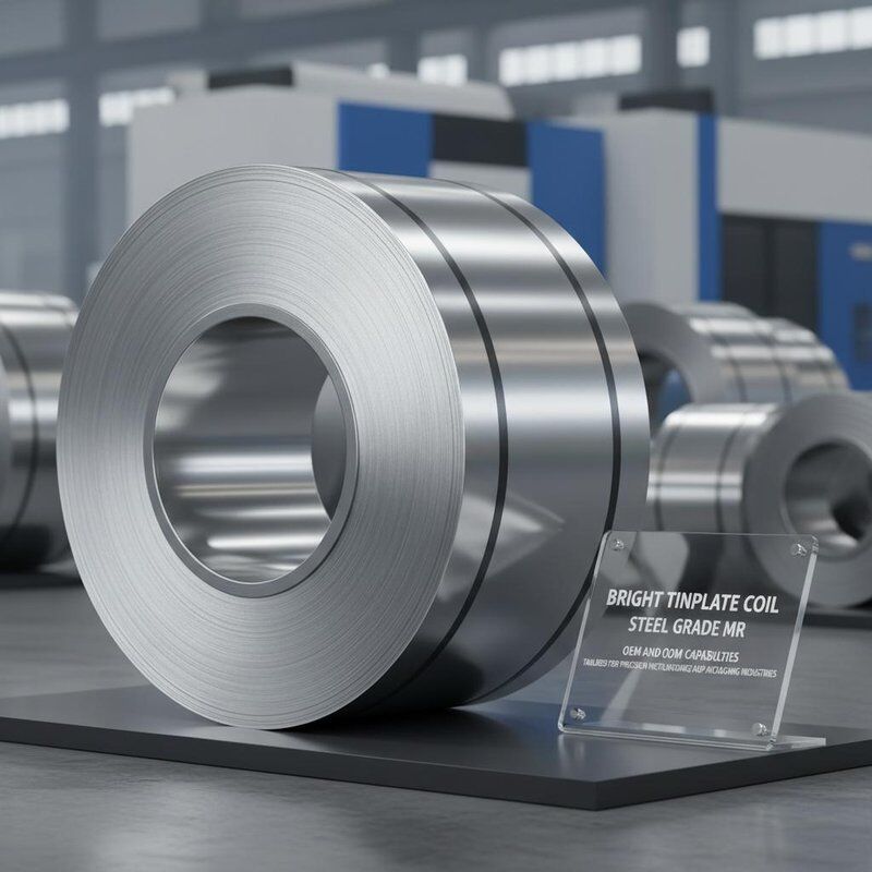 Bright Tinplate Coil Steel Grade MR OEM And ODM Capabilities Tailored for Precision Metalworking and Packaging Industries