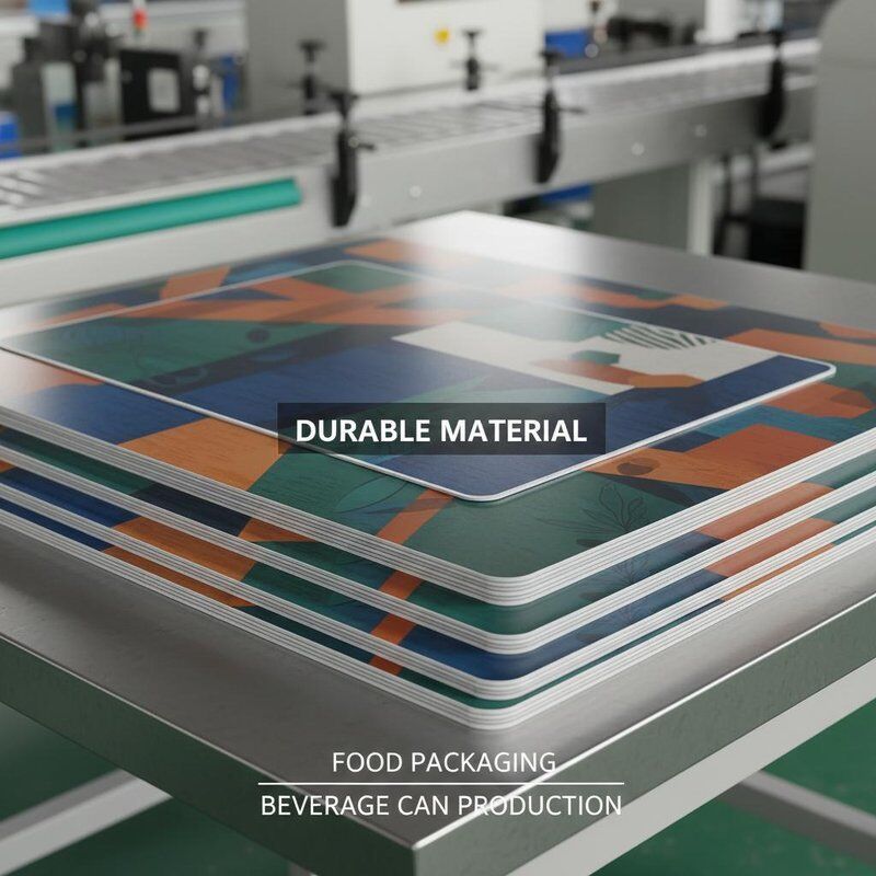 Printed Tinplate Sheets Featuring Matte Surface Finish Ideal for Beverage Can Production and Food Packaging Durable Material