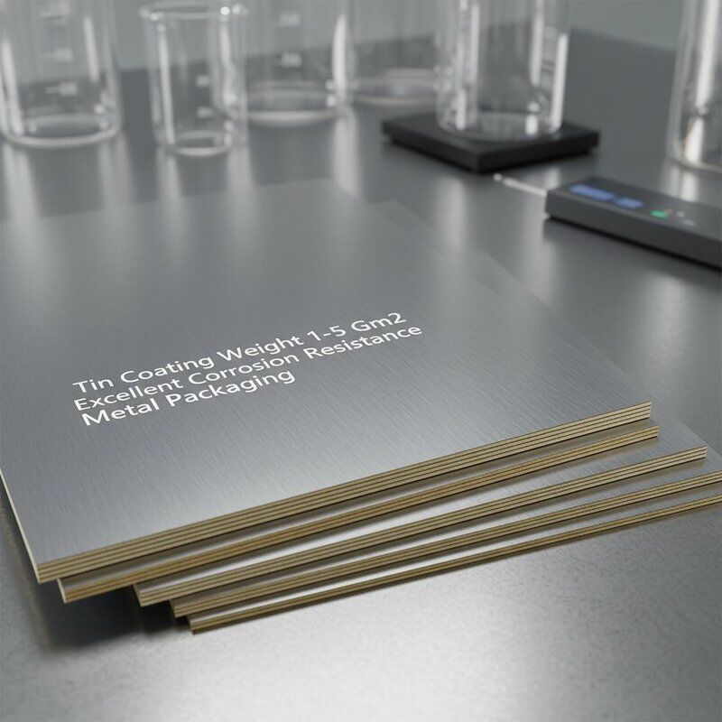 Tin Coating Weight 1 to 5 Gm2 Tinplate Steel Sheet Material Offering Excellent Corrosion Resistance Designed for Metal Packaging