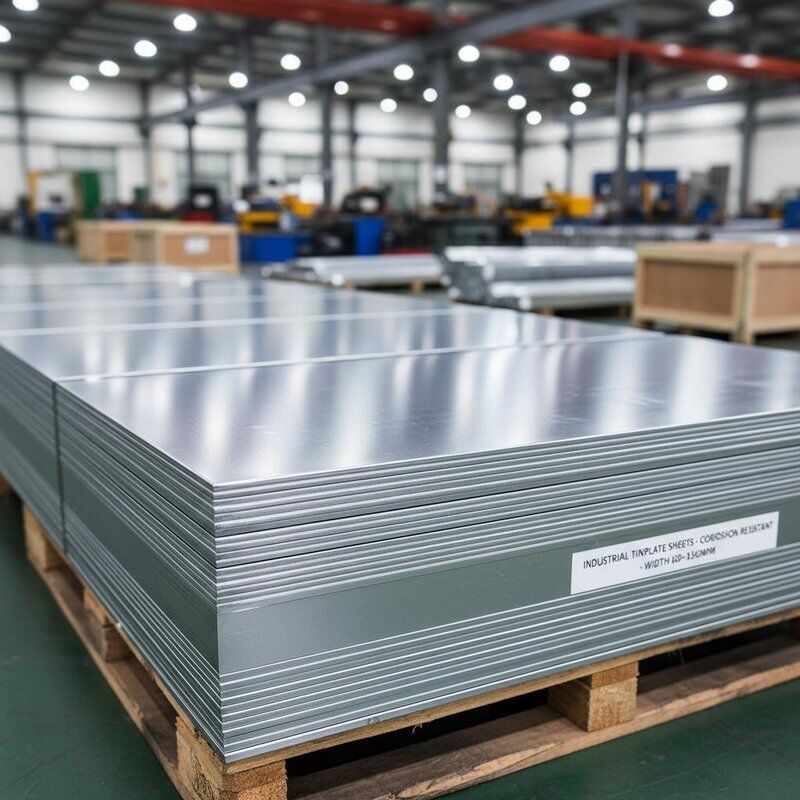 Width 600mm to 1250mm Silver Tinplate Sheets Manufactured for Industrial Packaging and Corrosion Resistant Metal Sheets