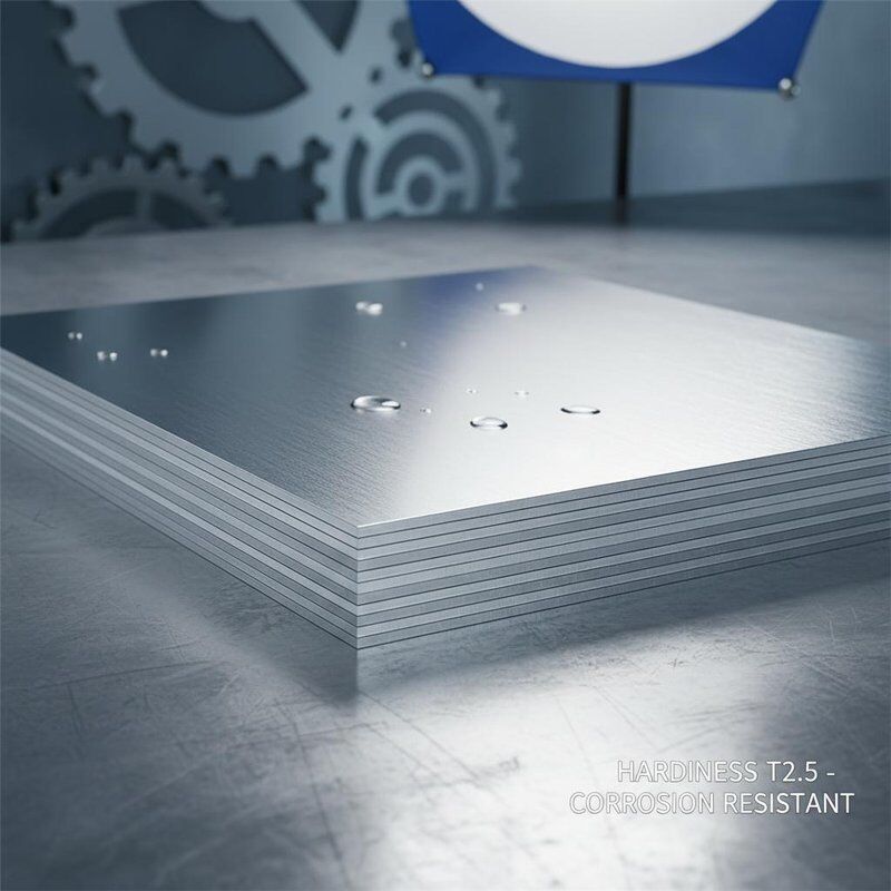 Silver Tin Plated Steel Sheets Offering Hardness T2.5 Perfect for Industrial Applications Requiring Corrosion Resistance