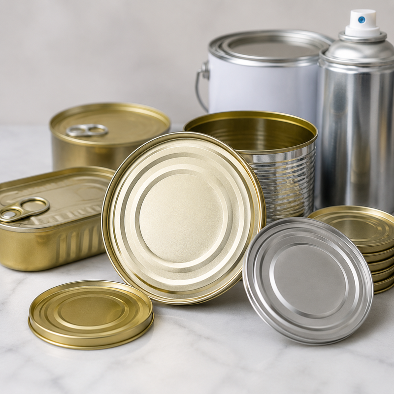 Heavy-Duty Electrolytic Tinplate Lids For Food Cans | Corrosion-Resistant